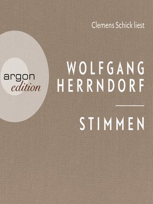 cover image of Stimmen